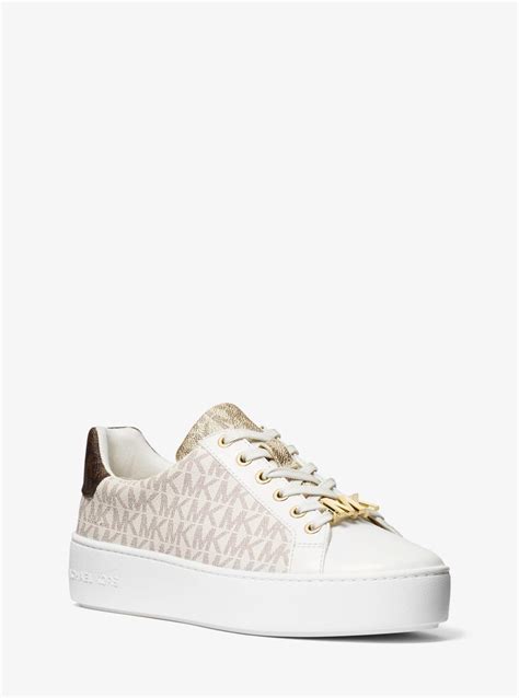 michael kors poppy logo sneakers.